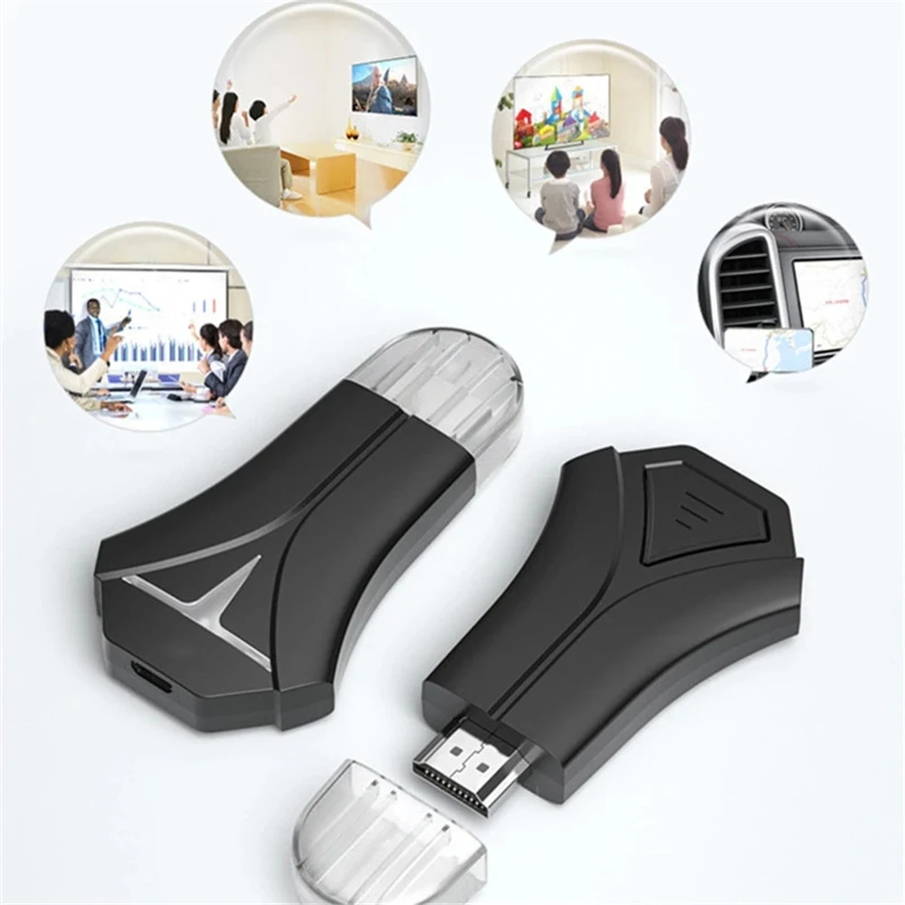 Мини ТВ-приемник K12 Wi-Fi HDMI-совместимый зеркальный экран 1080P подходит для Miracast Anycast