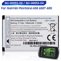 original replacement battery for garmin montana 650 650t 600 virb gps 361 00053 00 361 00053 04 genuine battery 2000mah