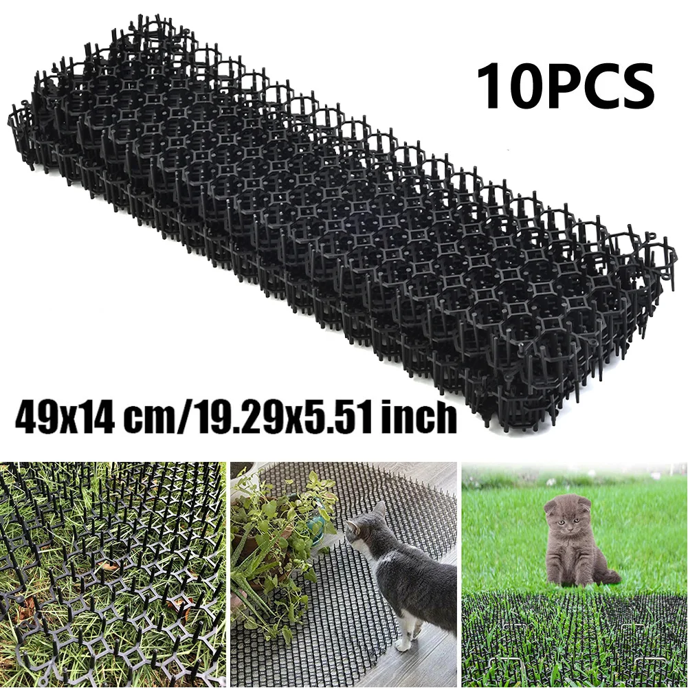 

Part Scat Mats Practical 19.29x5.51 Inch Accessory Deterrent Mat Humane Solution Plastic Spikes 49cm*14cm*2.8cm