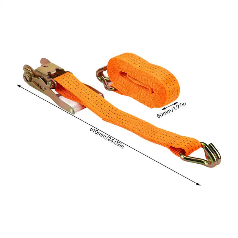 6 м x 50 мм оранжевые Стяжные ремни анг. Фунт. Тяжелые тяжелые трещоточные с двойным