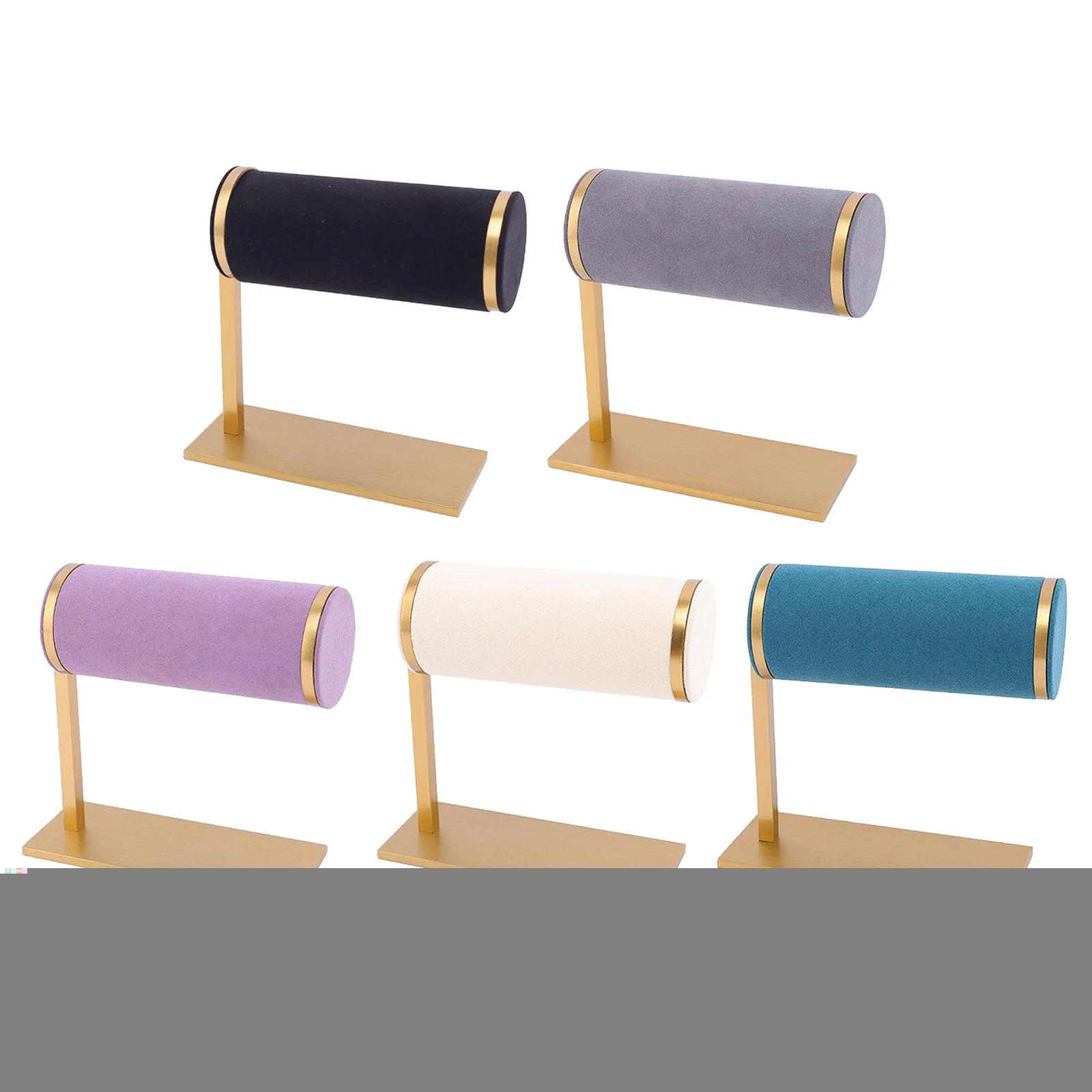 Luxury Jewelry Bracelet Display Stand T-Bar Watch Rack for Hair Band Necklace Bangle Home Organizer Scrunchies Desktop Showcase