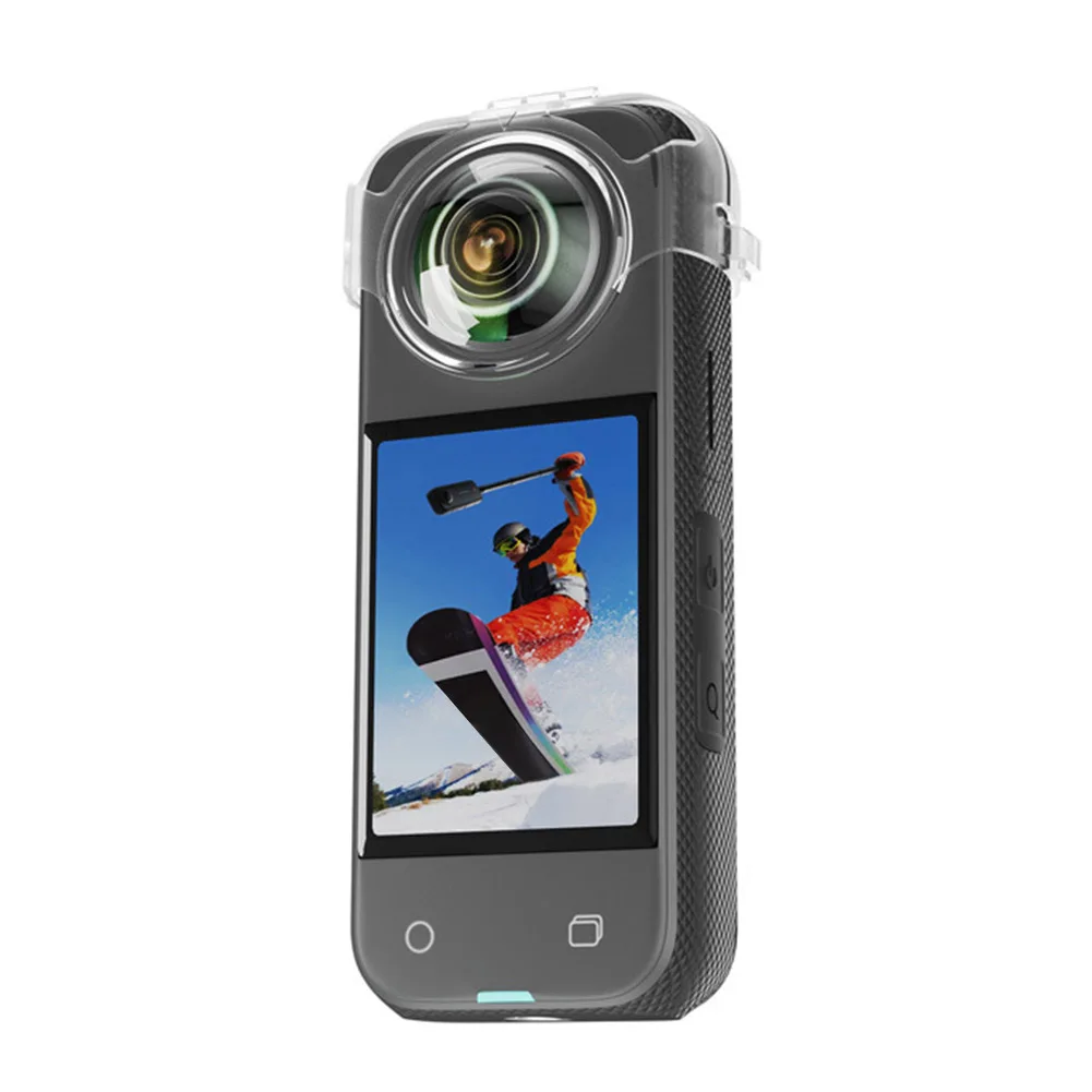 Фото Прозрачная защита объектива для Insta 360 X3, Пыленепроницаемая защитная крышка, защита от падения, фотокамера для Insta 360 ONE X3 №3