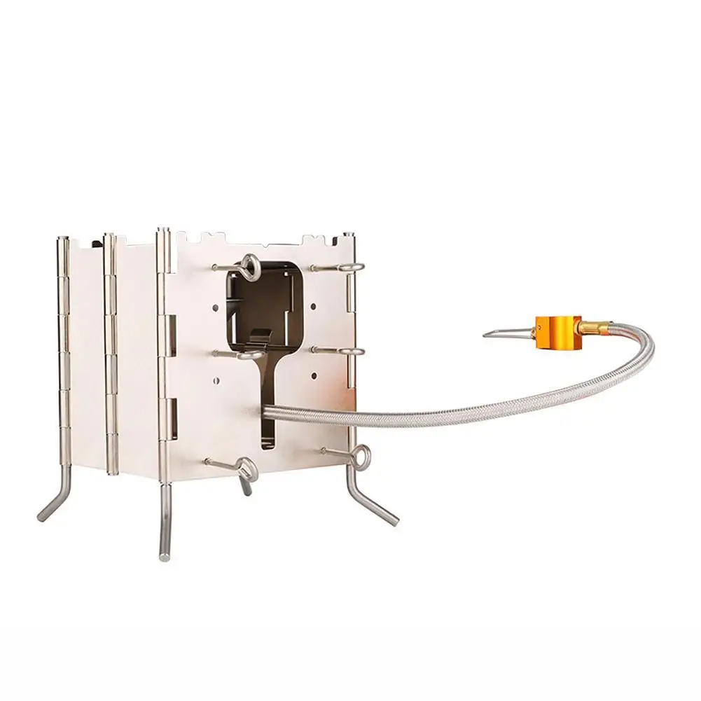 

Titanium Outdoor Camping Stove Portable Ultralight Folding Wood Stove Pocket Stove Camping Fishing Hiking Tools