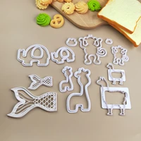 new animal printing biscuits cake cookie chocolates cutter fondant bread decorating tools camel fish embosser mold pastry baking