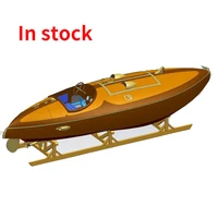 16 flying fish yacht model small 771mm flyer 15 sapele mahogany log cnc process diy assembled boat give friend birthday gift