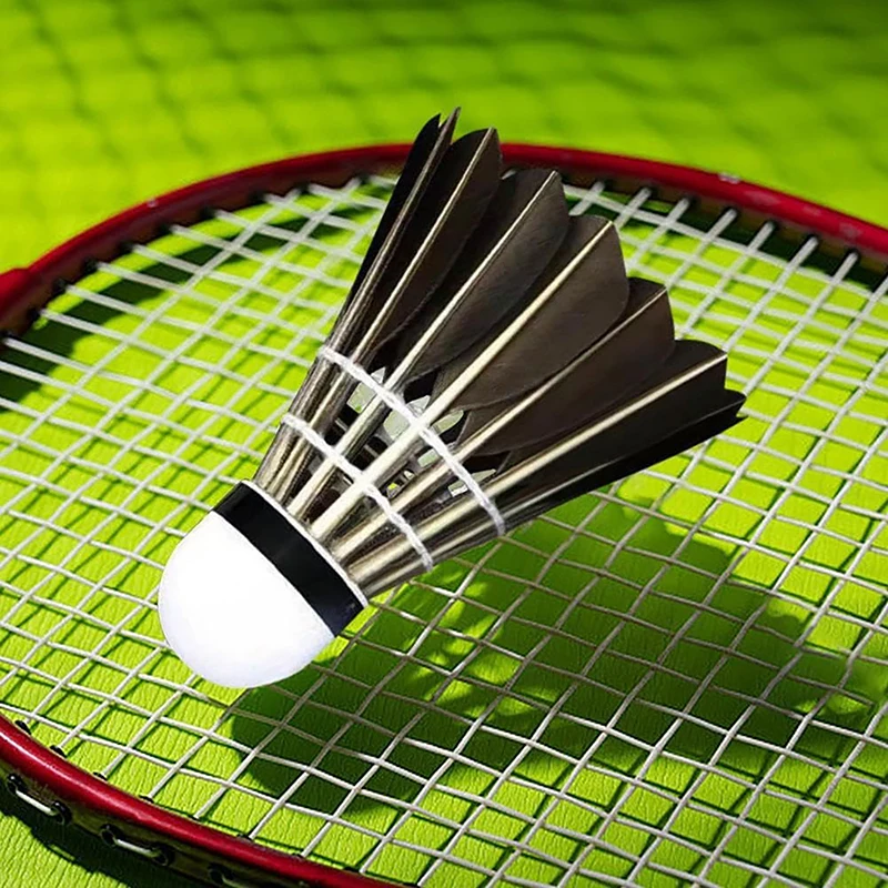 3/6/9 шт. черные гусиные перо воланы для бадминтона мячи стабильность и