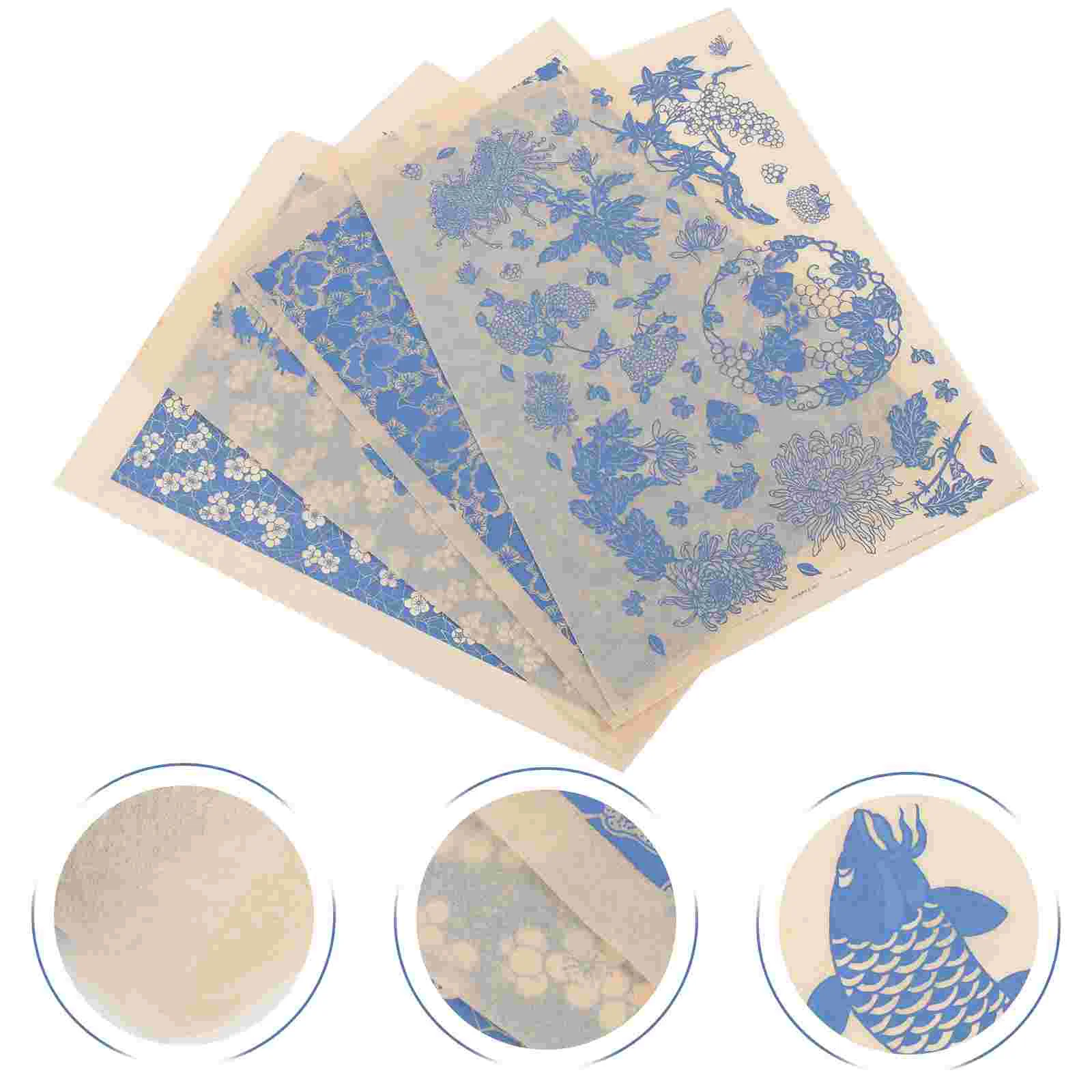 

Burnt Pottery Stickers Ceramic Decals Underglaze Accessory Supply Professional Clay Paper Coloring Transfer Chic
