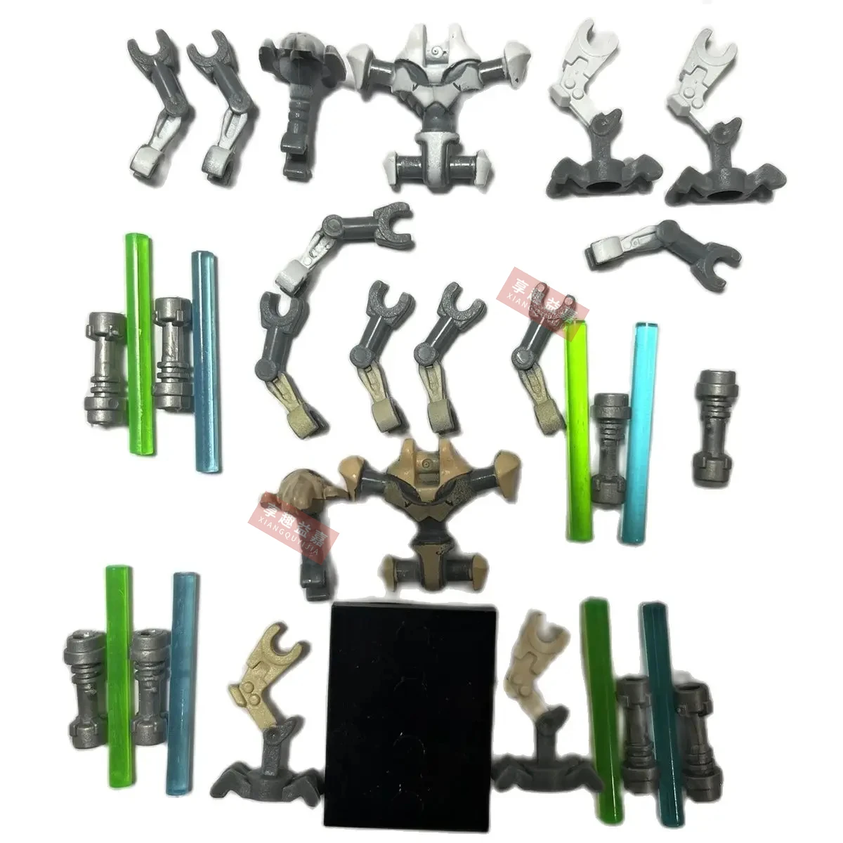 MOC Koruit звездное пространство W 4 см мини куклы световой меч Blaster строительные блоки