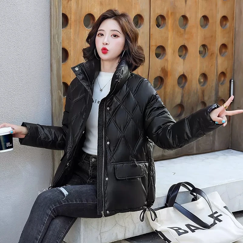 Winter Jacket Women 2022 New Thicken Warm Coats Long Sleeve Casual Cotton Padded Parkas Female Clothing Snow Wear Outwear Top