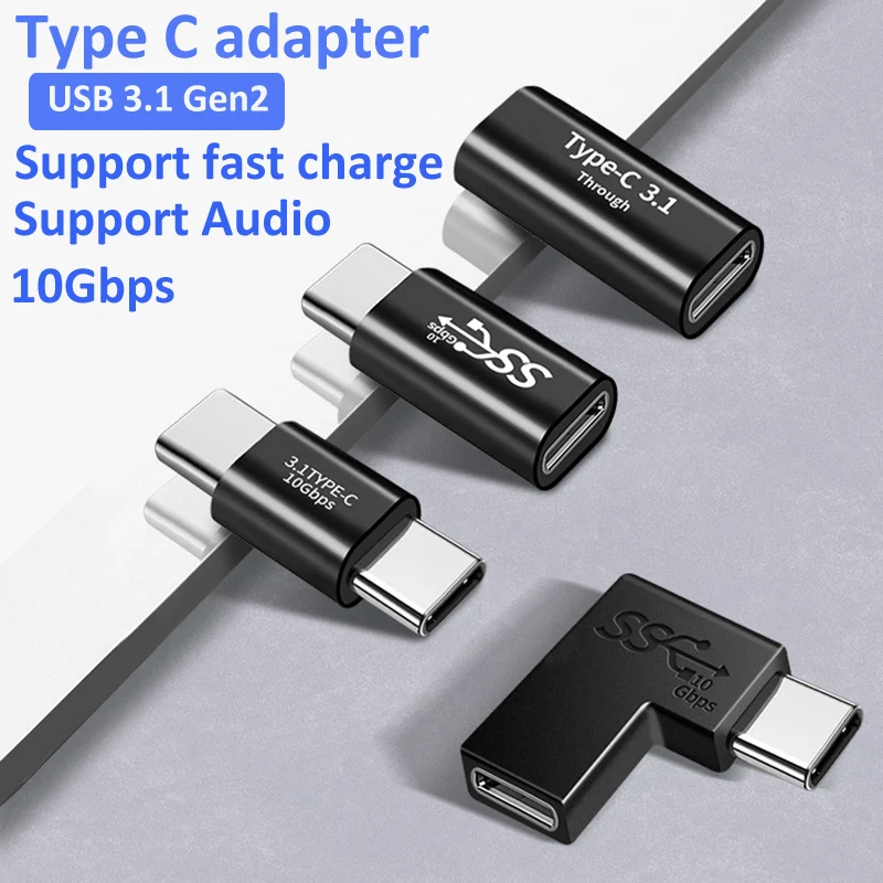 

USB 3.1 Gen2 Type C to TypeC OTG Adapters 10Gbps Converter Data Transmission Charging Connector