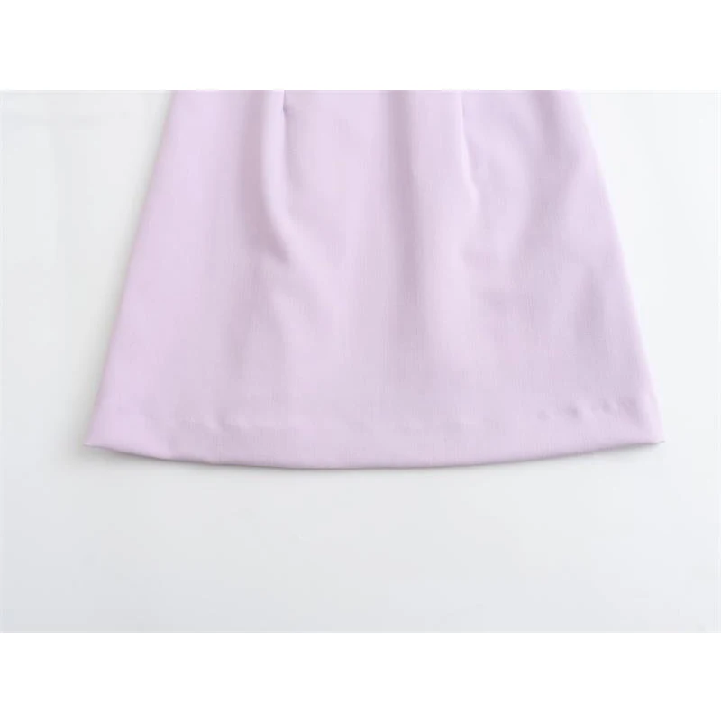 Элегантное мини-платье для женщин лето 2024 Новое поступление неэластичное платье