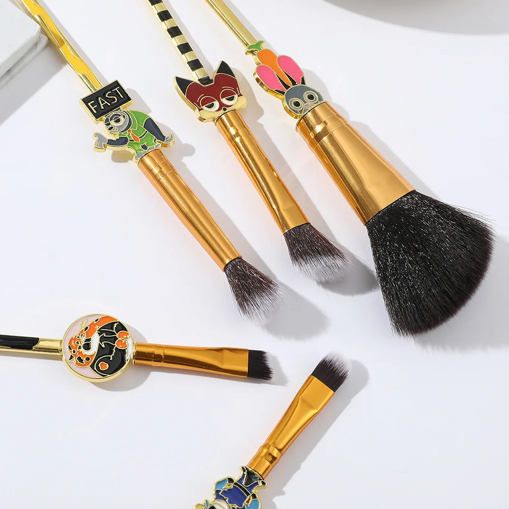 Набор косметических кистей для макияжа в стиле косплея DISNEY Zootopia Zootropolis Judith Laverne Hopps Nick Wilde Sloth Flash.