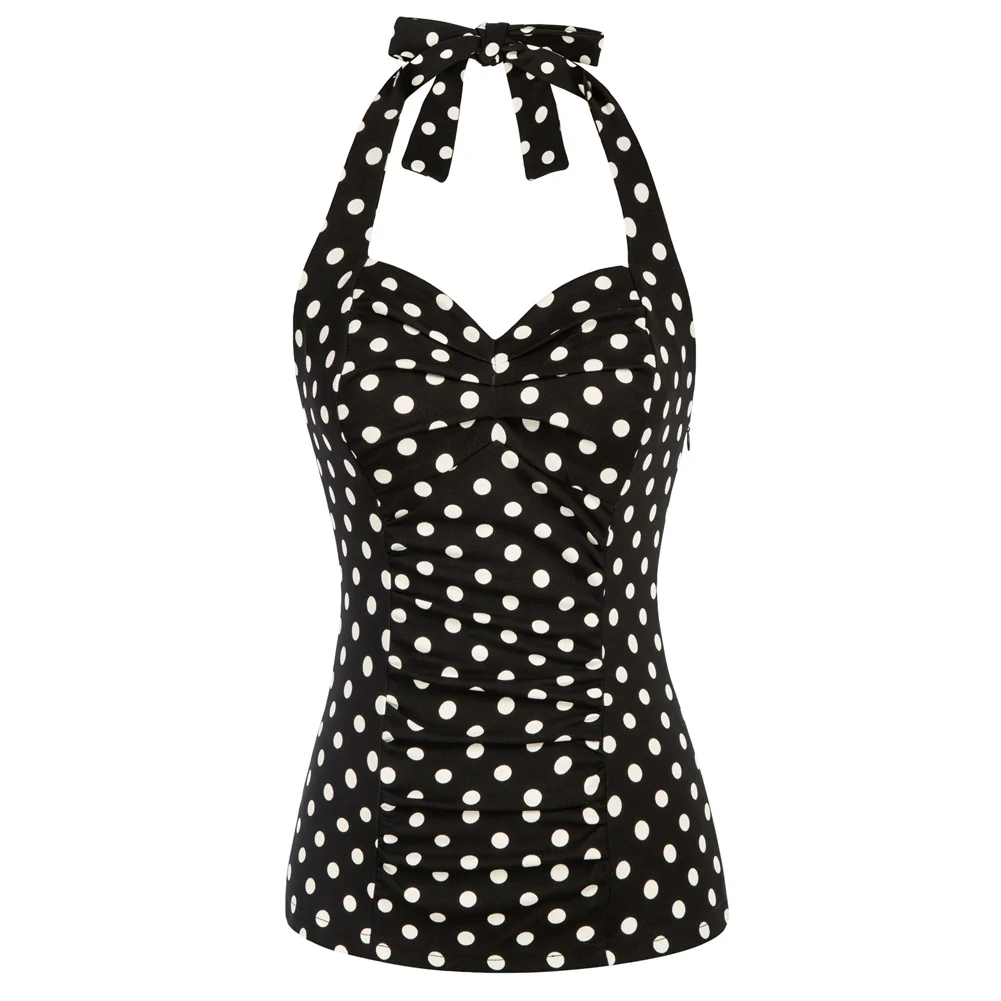 

BP Tank Tops Women Summer Women Casual Crop Top Vintage Fashion Ruched Tops Slim Fit Backless Halter Sweetheart Neck Tops