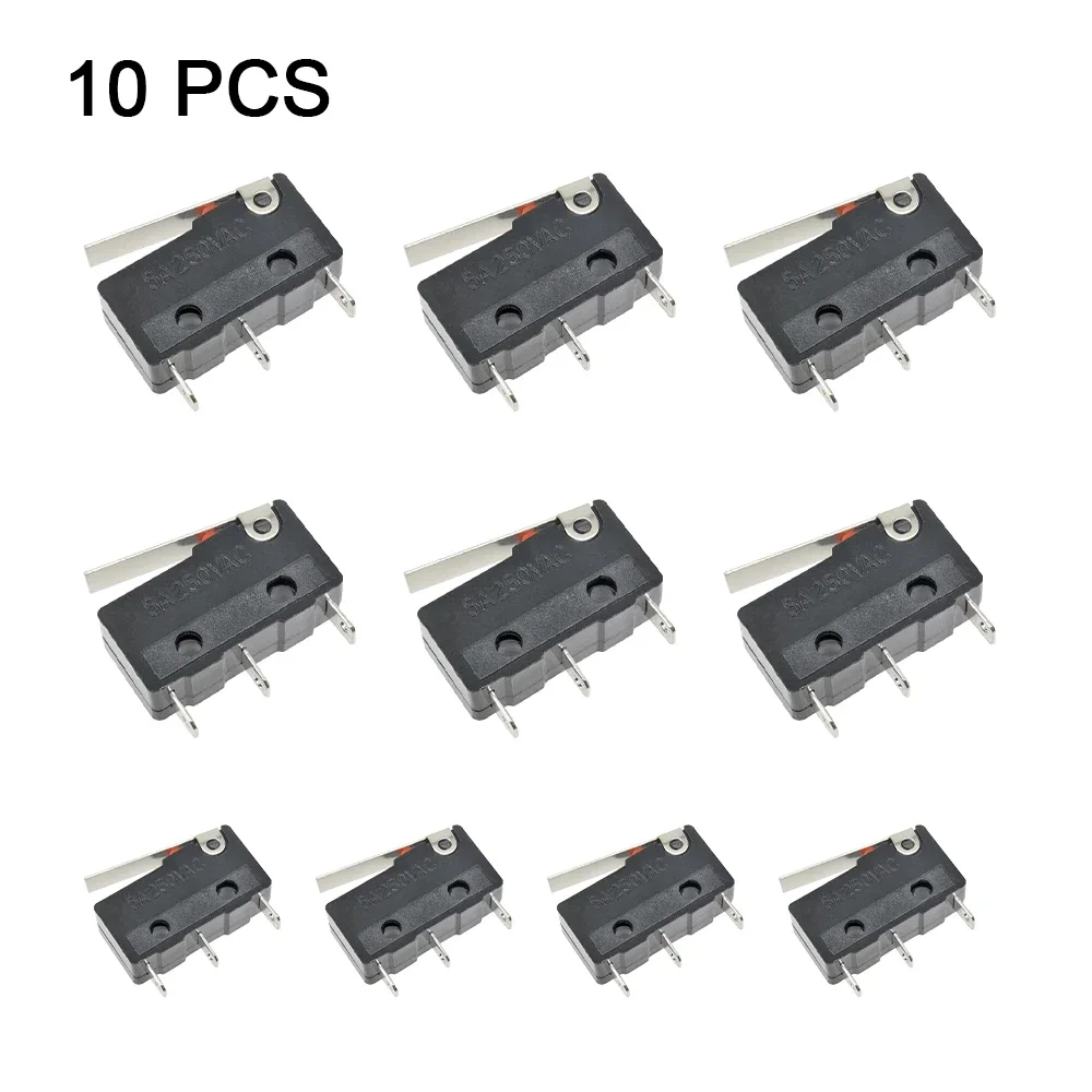 

10 шт., микро-переключатель, 5 А, 250 В