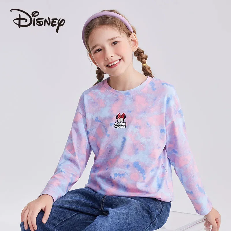 Disney Baby Sports Shirt Top Cotton Mickey Mouse Girls Sports Casual Spring and Autumn Cartoon Children's Clothes