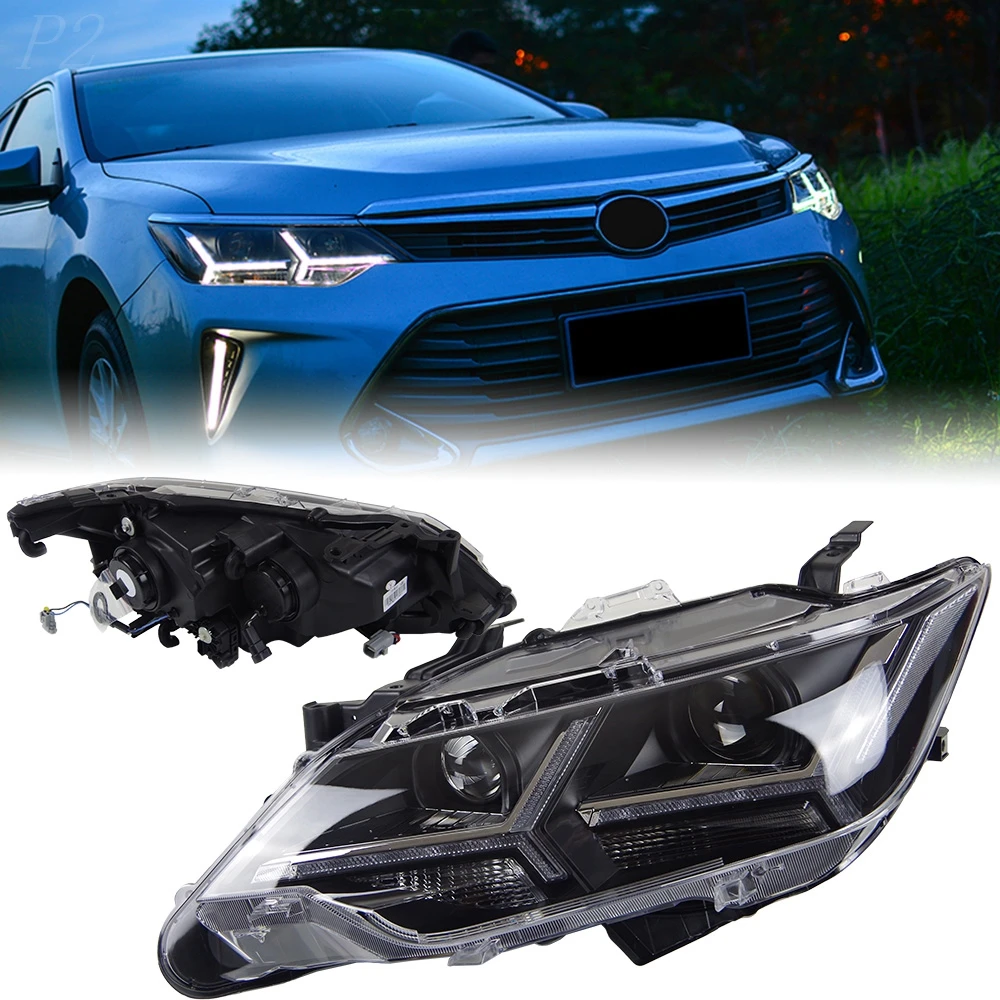 

Headlight For Toyota Camry 2015-2017 V55 Car автомобильные товары LED DRL Hella Xenon Lens Hella Hid H7 Car Accessories