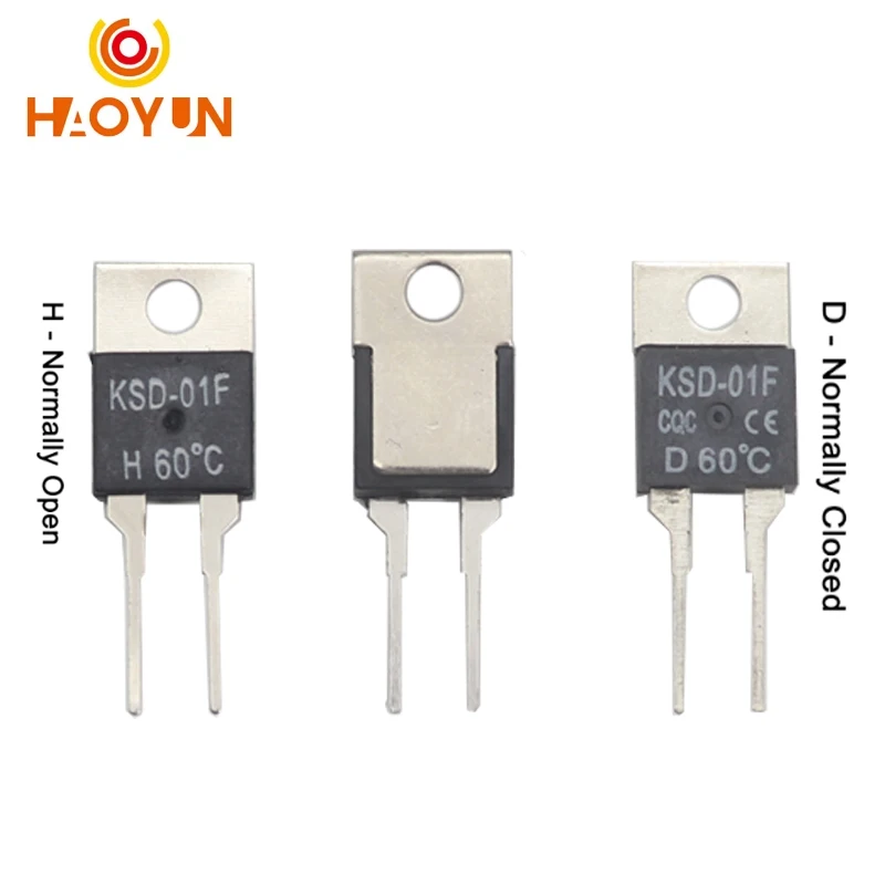 【5-1 шт.】KSD-01F JUC-31F 40 45 50 55 60 65 70 75 80 85 90 95 100 105 110 115 120 125 130 C градусов Датчик температуры