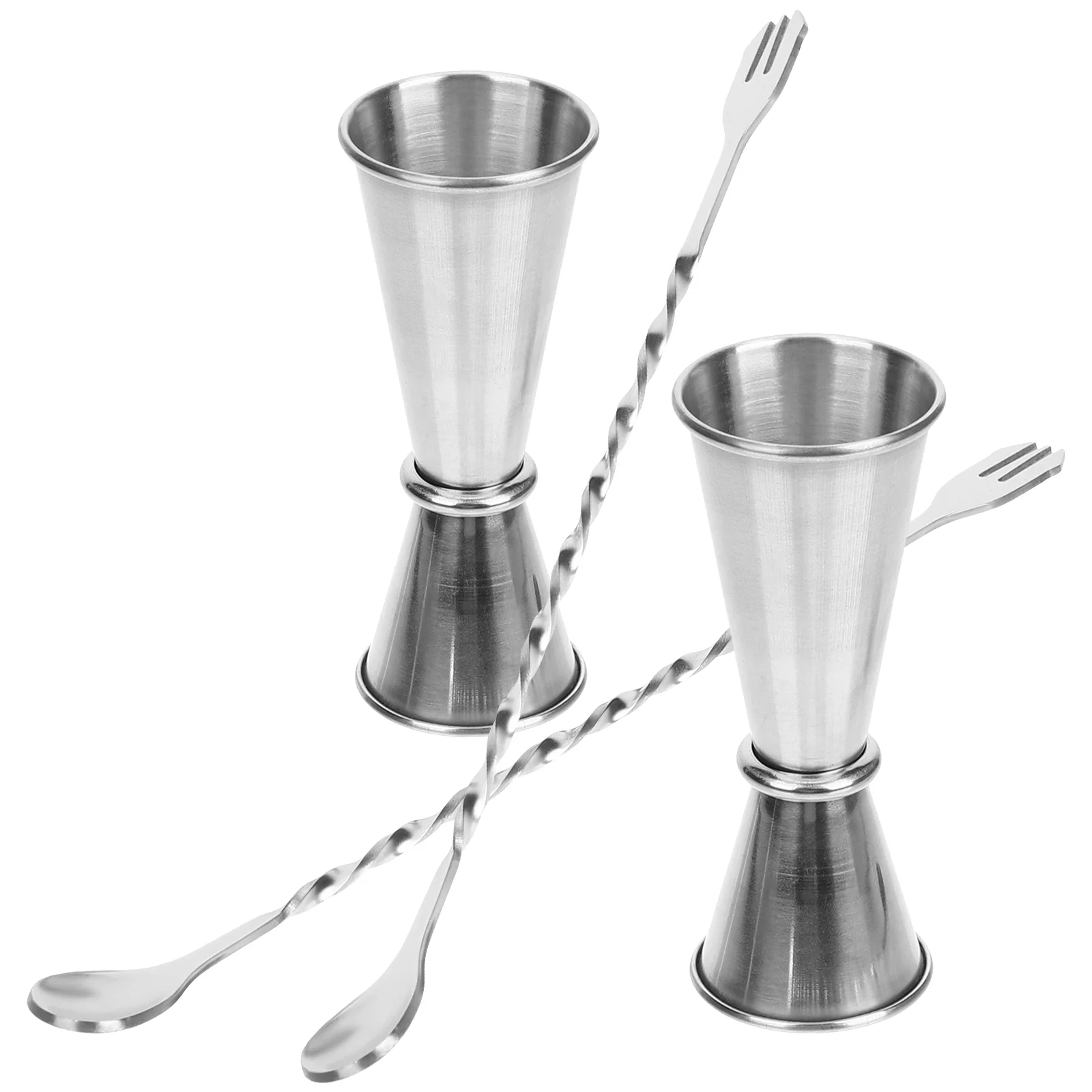 

1 Set Compact Practical Bar Measuring Jiggers Cocktail Measure Glasses Cocktail Measuring Tools Bartending Jiggers