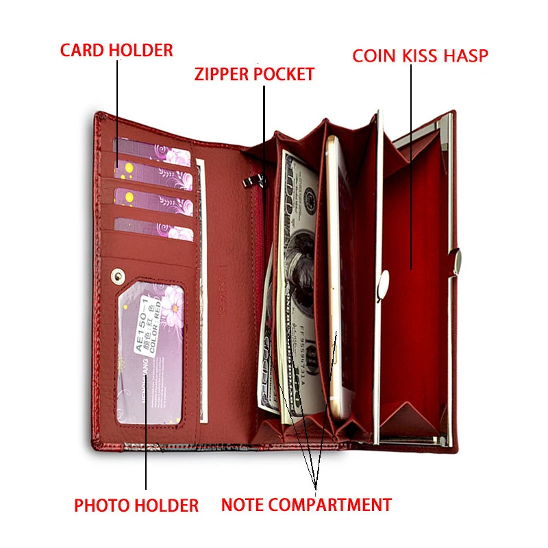 Рисунок 4 - Роскошный Глянцевый кошелек из натуральной кожи