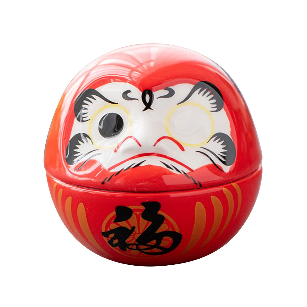 

Darumacat Fortune Ceramic Luck Mascotjapanese Figurine Ornament Wobbling Lucky Statue Tumblerchinese Toy Good Meaning Japan