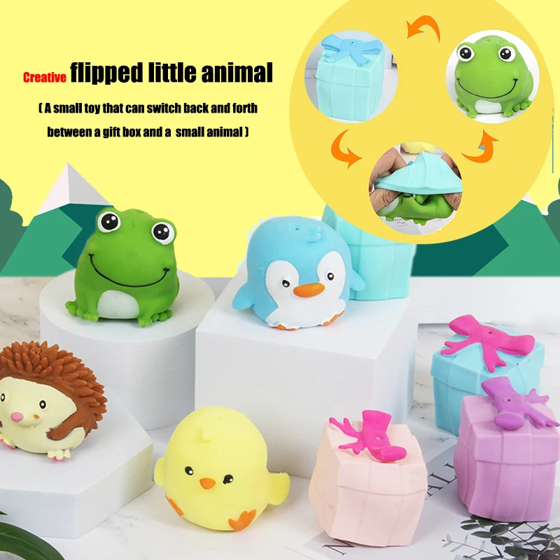 

Креативный раскладной маленький подарок в виде животного сжимаемые антистрессовые фиджеты игрушки для детей и взрослых 18 кавайная лягушка...
