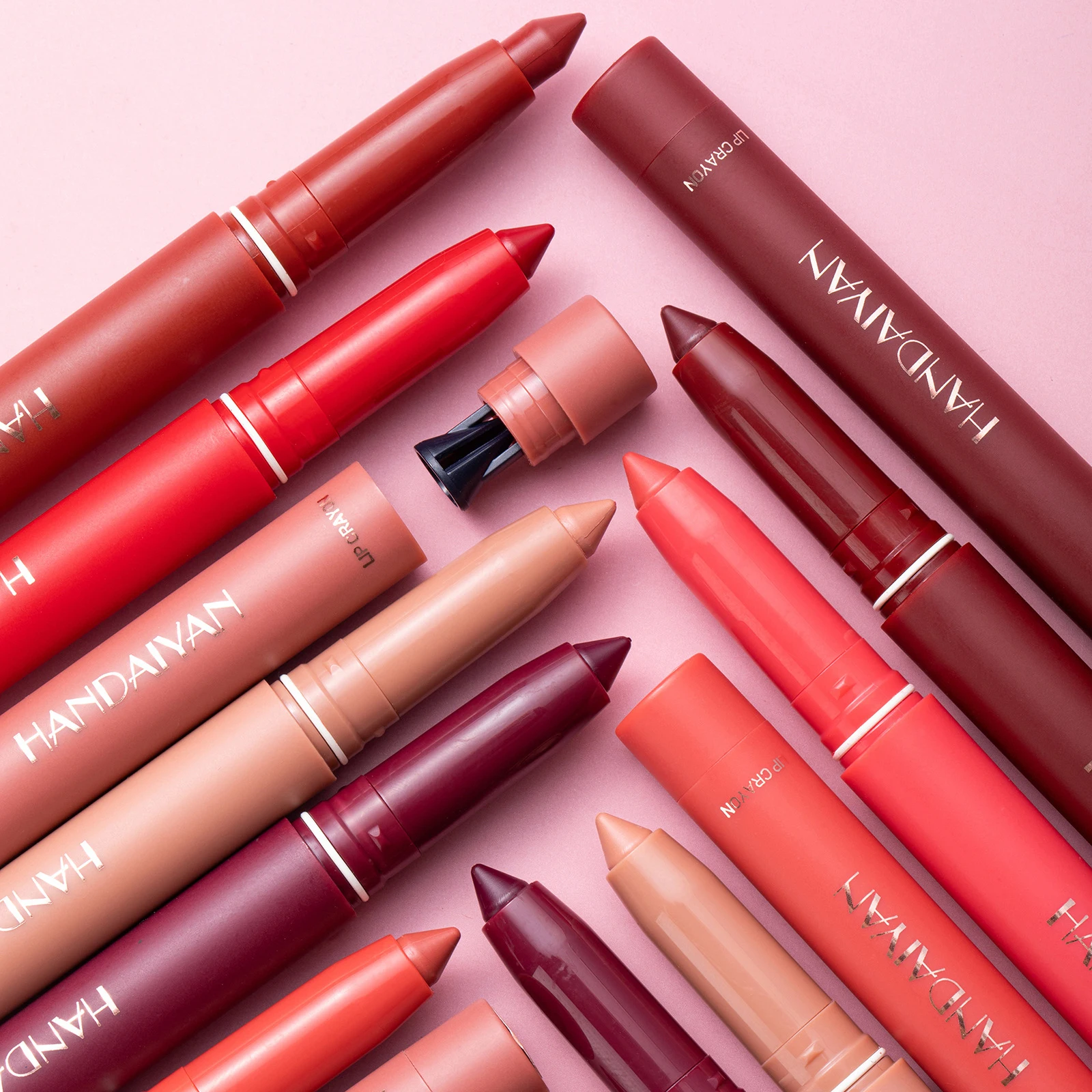 Матовая губная помада 12 цветов карандаш для губ подводка телесного цвета