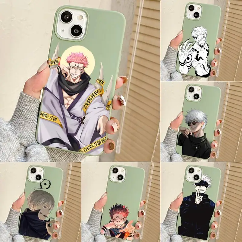 

Anime Jujutsu Kaisen Phone Case For Iphone 7 8 Plus X Xr Xs 11 12 13 Se2020 Mini Mobile Iphones 14 Pro Max Case