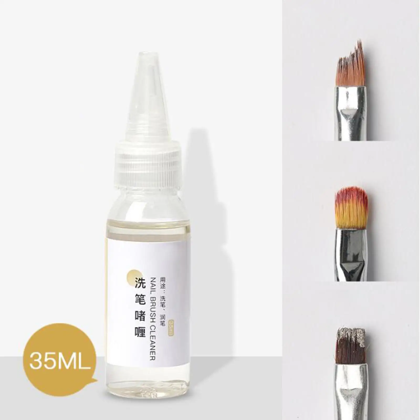 Nail Brush Cleaner Restorer Repair and Clean Preserver for Oils
