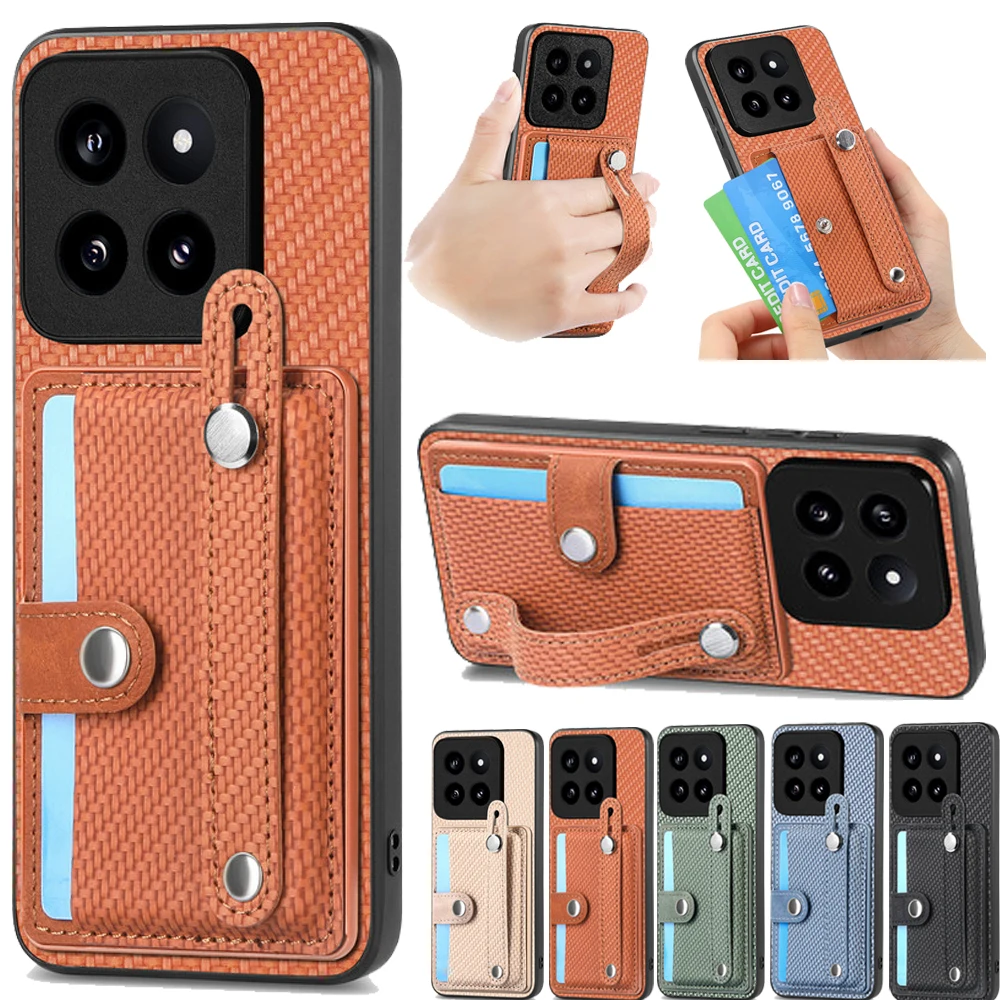 Для OPPO Realme C67 4G 2024 роскошный кожаный браслет с отделением для карт задняя крышка C53