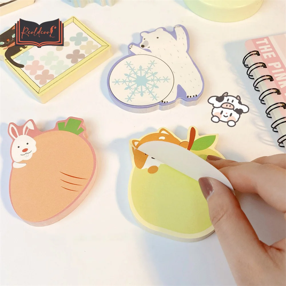 

65sheets Cartoon Memo Pad Sticky Notes To Do List Stationery DIY Scrapbooking Kids Students School Stationery Office Supplie