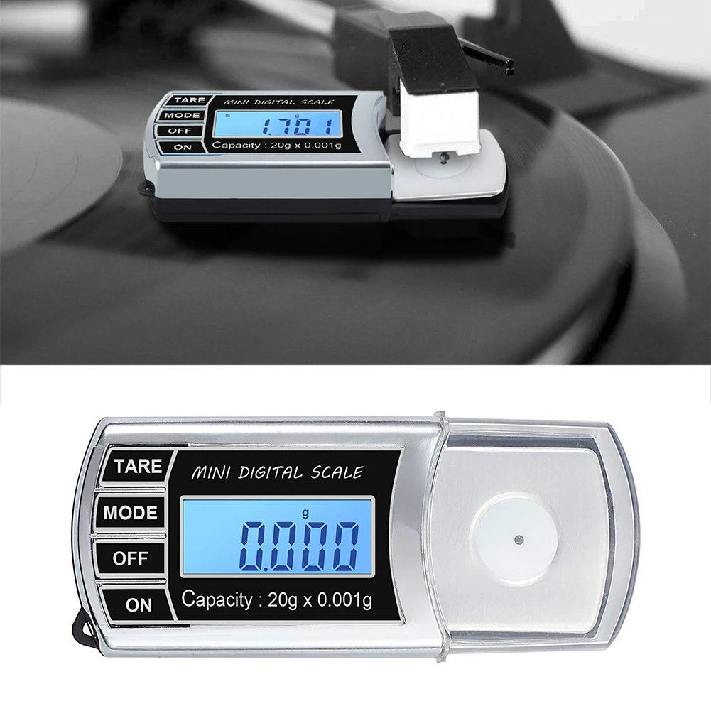 

20g 0.001g Weight Balance Force Tracking Electronic Phono LCD Digital With Backlight Jewelry Scale Tone Arm Turntable Stylus