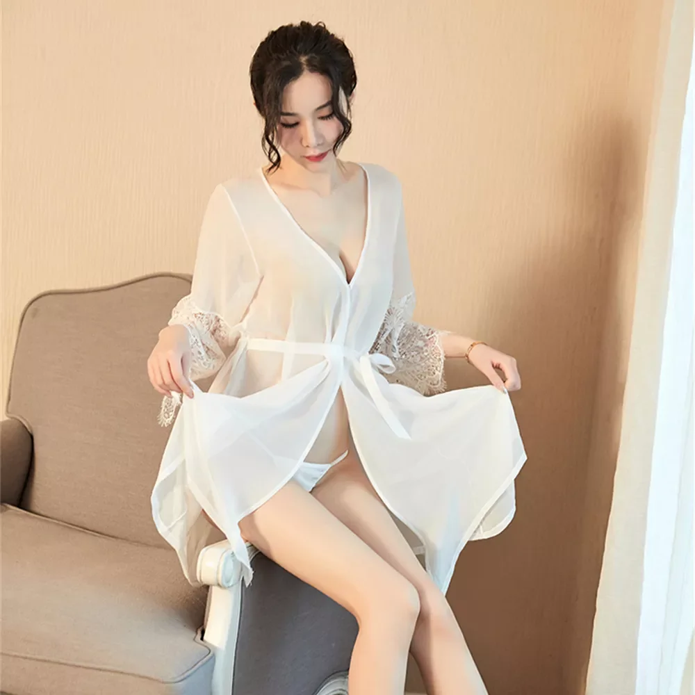 

Женское сексуальное нижнее белье, горячая эротическая одежда, Порно кружевная Пижама с V-образным вырезом, нижнее белье, ночная рубашка, сек...