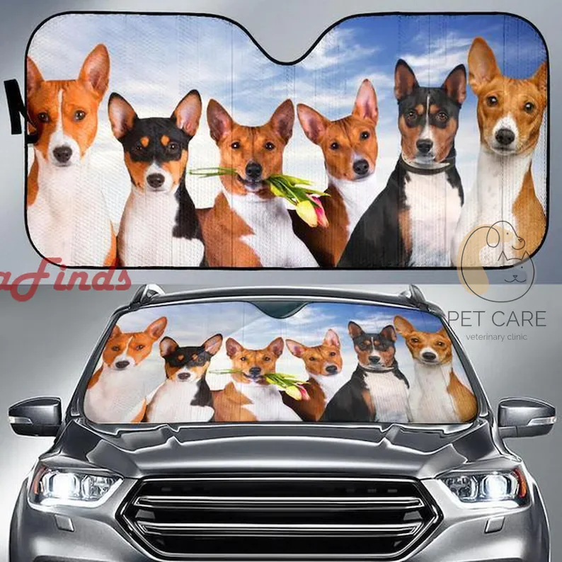 

Basenji Car Windshield Auto Sun Shade Amazing Best Gift Ideas 2022