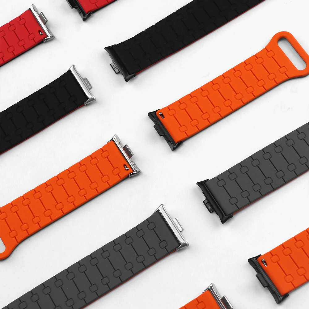Фото Магнитный ремешок для Redmi Watch 5 4, силиконовый спортивный ремешок с петлей Correa для Xiaomi Mi Band 9 8 Pro, мужской и женский браслет №5