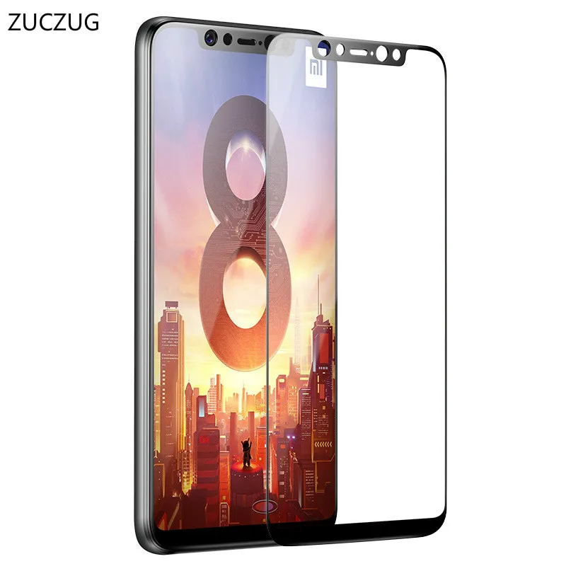ZUCZUG For Xiaomi Mi8 Mi8 SE Tempered Glass 9H Hardness Full Cover Full Screen Protector Glass For Xiaomi Mi 8 Tempered Glass