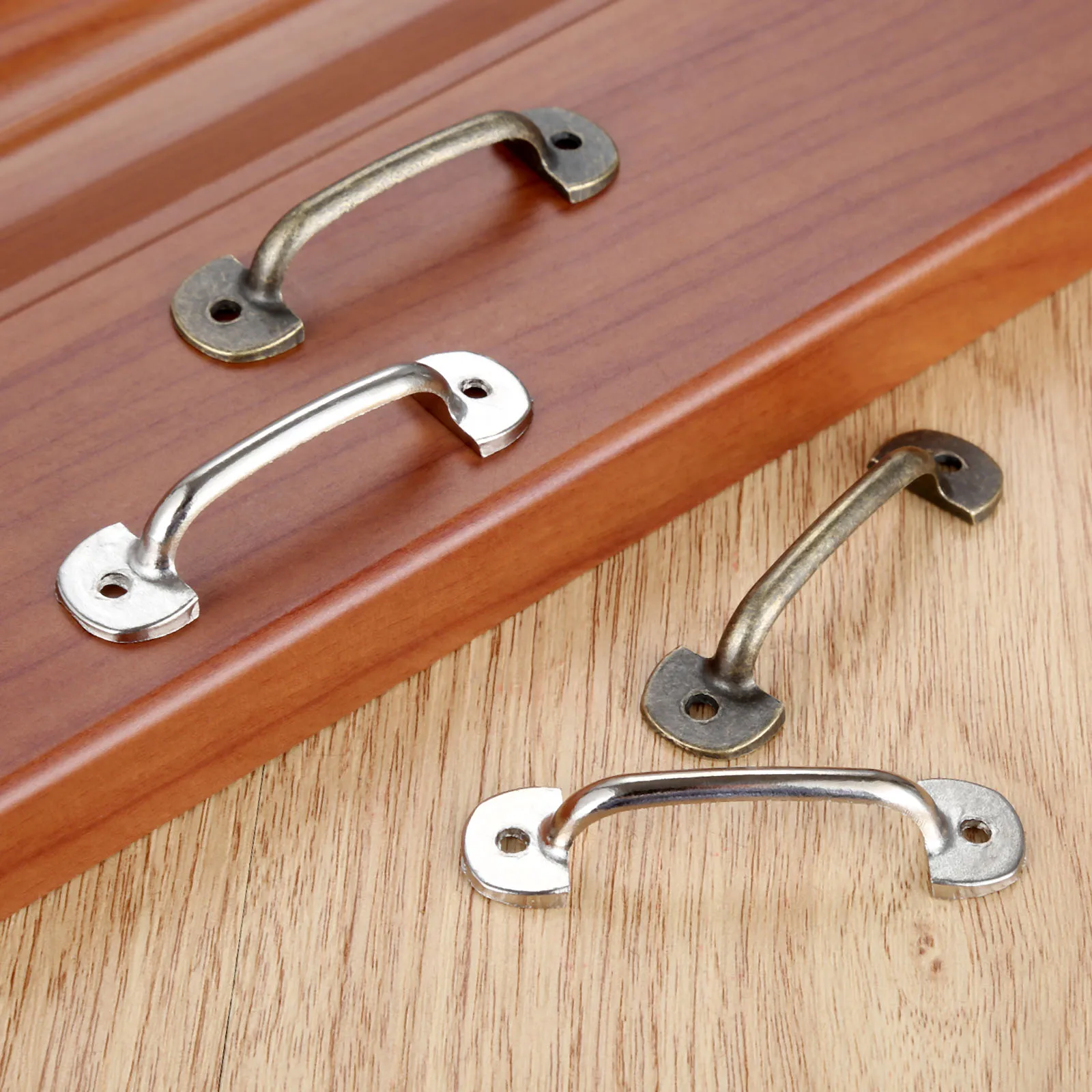

5Pcs Vintage Antique Drawer Handle Pulls Wooden Box Cabinet Storage Box Flower Handle 60*16mm