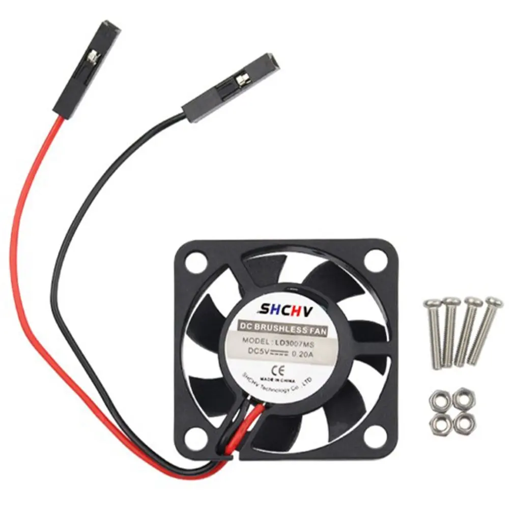

Adjustable 5V 3.3V for Raspberry Pi CPU Fan Adjustable for Raspberry Pi 4 B / 3B+ / 3B / 2B / B+ CPU Cooling Fan