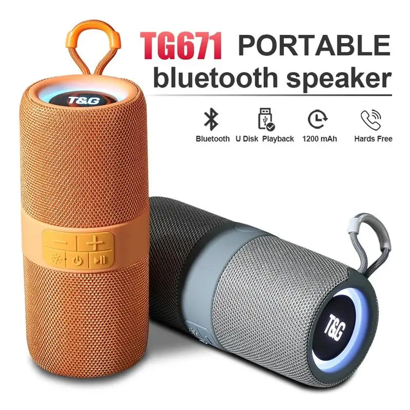 Bluetooth-Колонка портативная TWS FM-радио AUX TF USB