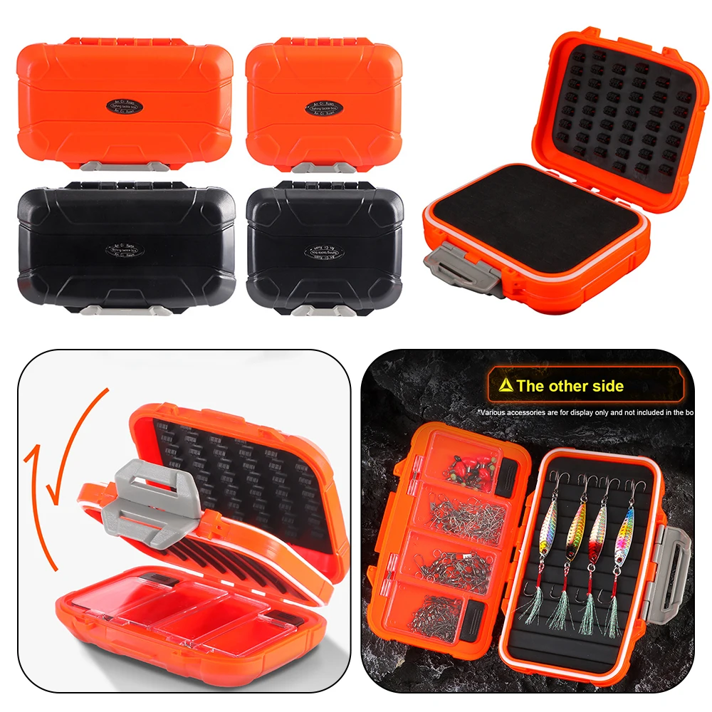 

Portable Fishing Bait Box Waterproof Universal Fishing Lure Organizer Compartments Shockproof Double Buckle Outdoor Fishing Tool