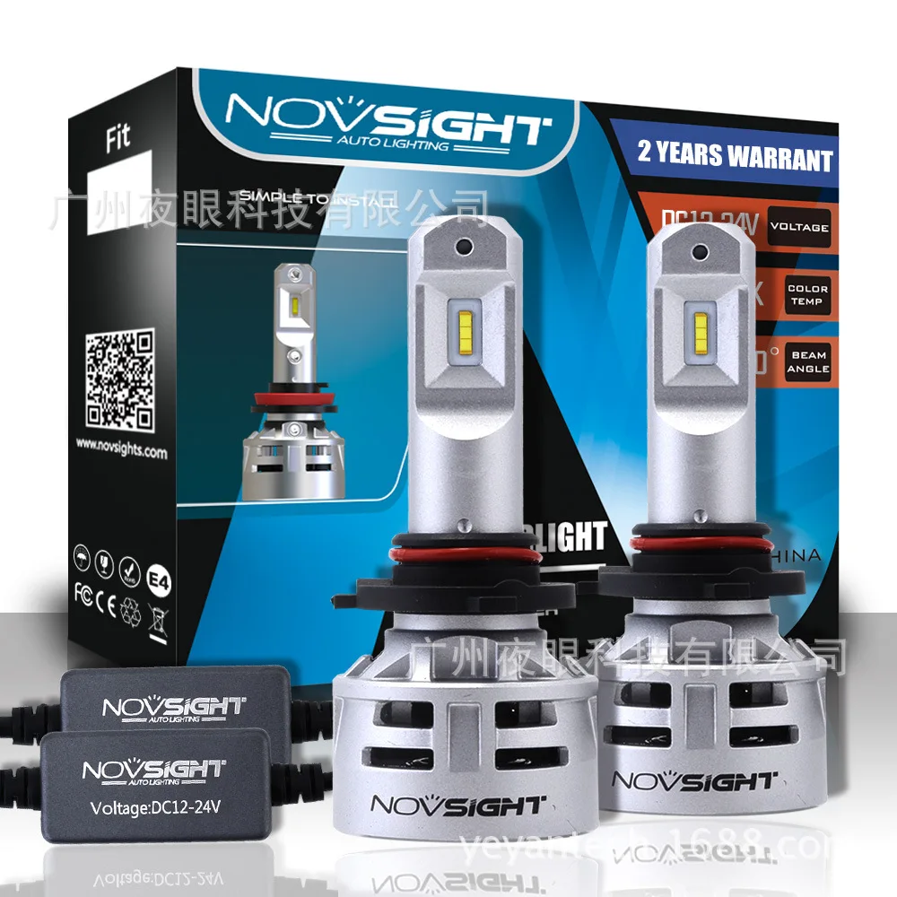 

NovSight New N9 9005 LED Car Headlight 10000LM 60W 12V 6500K White LED Car Light 9005 9006 H7 H11 Led Headlight Car Headlight