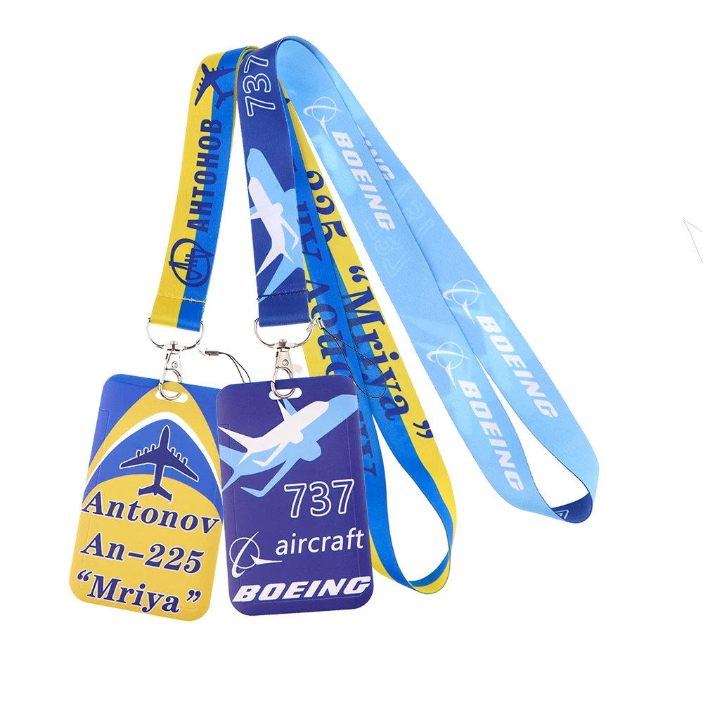 

Aviation Airplane Captain lanyards For Keys Chain ID Credit Card Cover Pass Mobile Phone Charm Neck Straps Badge Holder Gifts