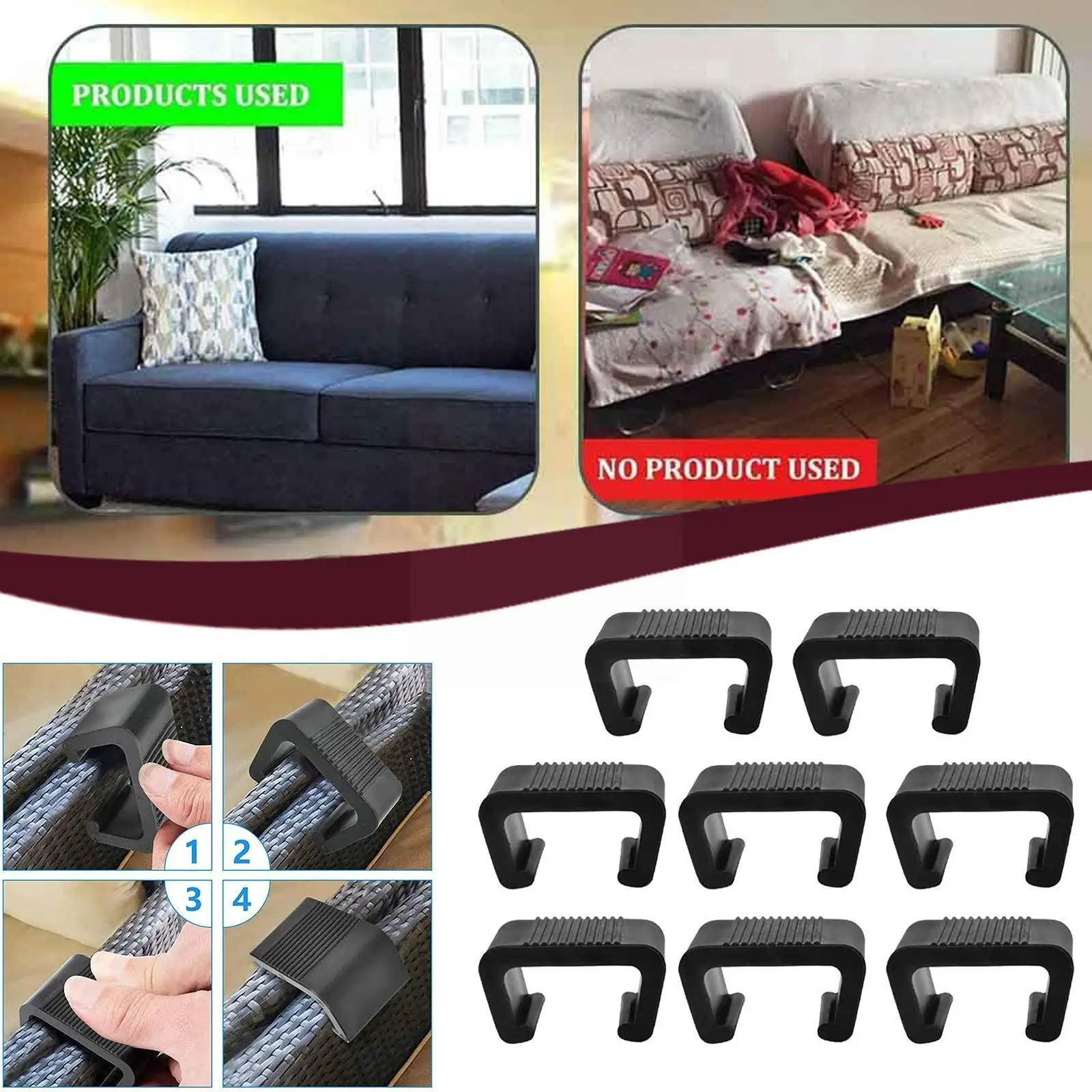 

Ветрозащитный зажим для мебели, пластиковый термостойкий зажим для мебели, уличные плетеные зажимы для стульев и кушетки для патио, V2b9