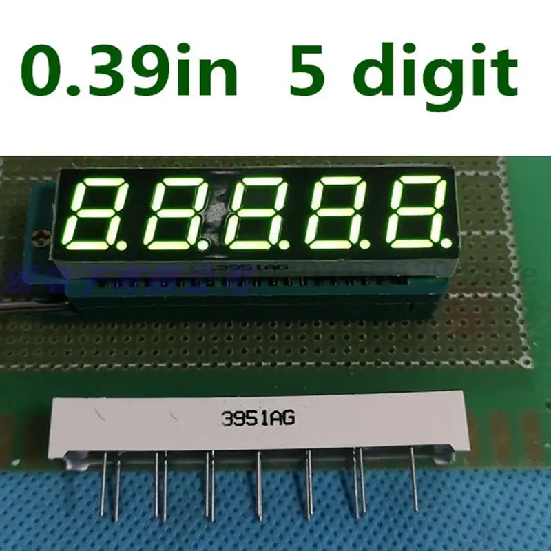 

5 Bits Digital Tube Led Display 7 Segment green 0.39 inch Wholesale common cathode 0.39" 0.39in four digits display