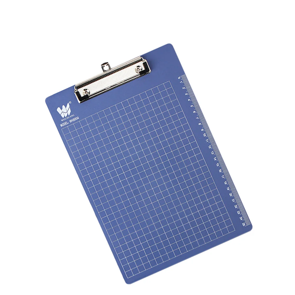 

3pcs Plastic Writing Clip Board Hanging Menu Order Plastic Writing Board Holder for Writing Use A4 (Blue)