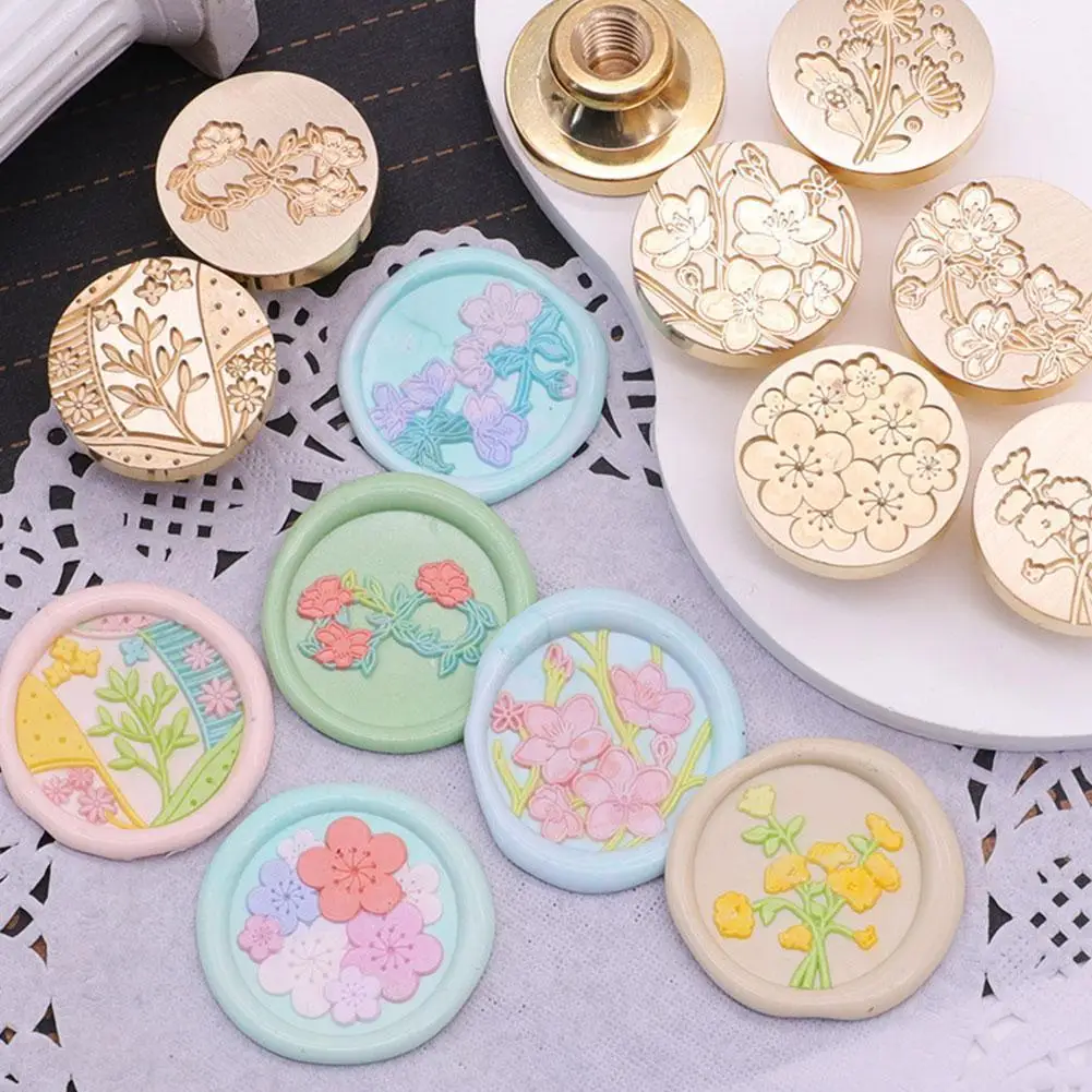 

Wax Seal Stamp Vintage Flower Design Classic Sealing Stamp For Envelope Cards Wedding Invitations Scrapbooking Stamp G Q9t4