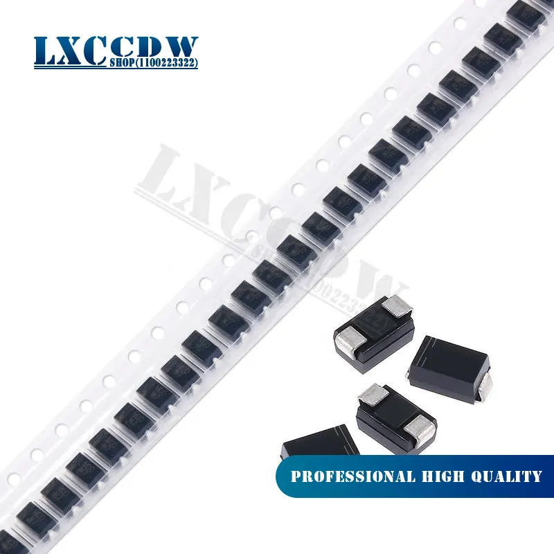 

50PCS B340A 3.0A B340 B320A B330A B350A B360A SMA DO-214AC SURFACE MOUNT SCHOTTKY BARRIER RECTIFIER