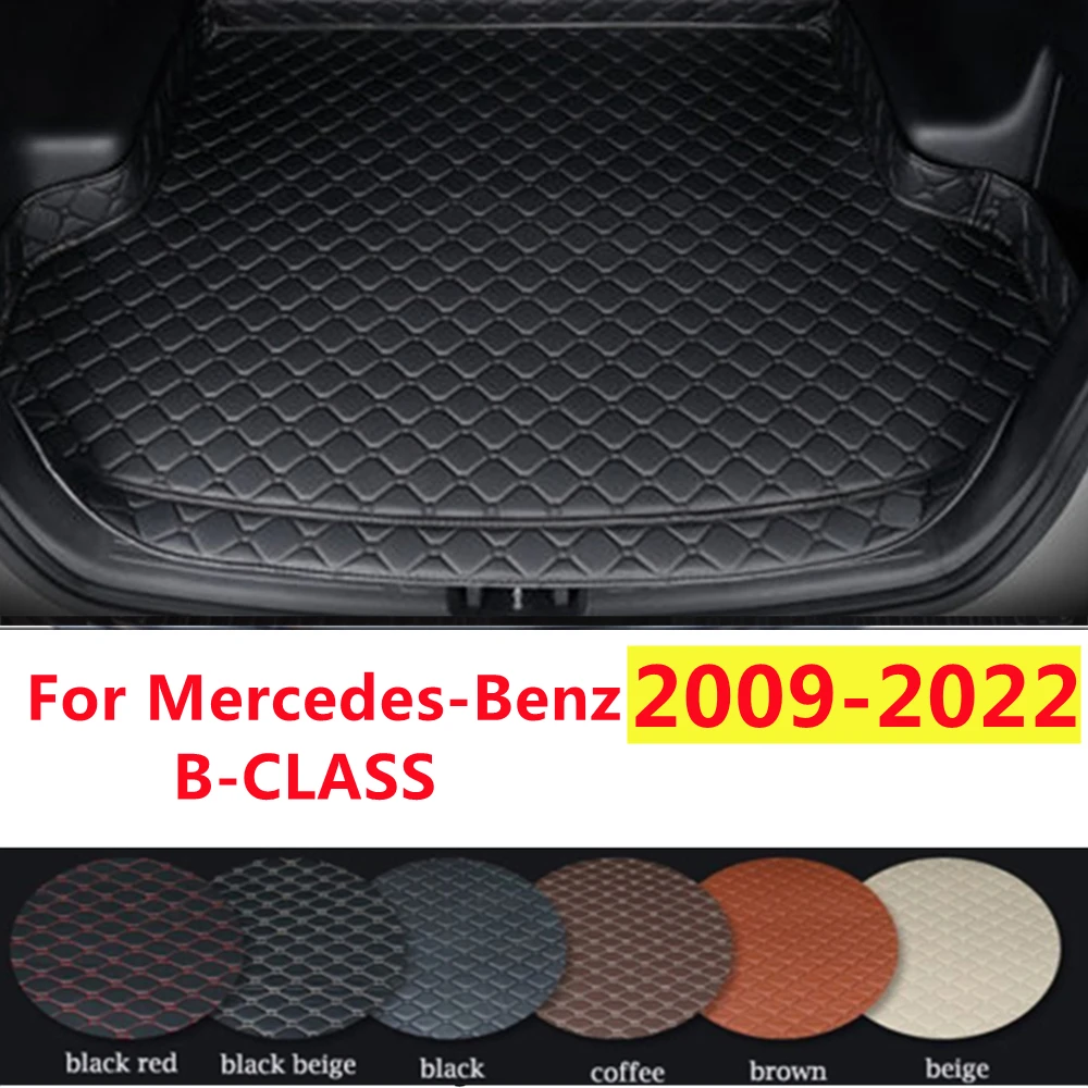 

SJ High Side Custom Fit For Mercedes-Benz B-CLASS 09-22 All Weather Waterproof Car Trunk Mat AUTO Rear Cargo Liner Cover Carpet