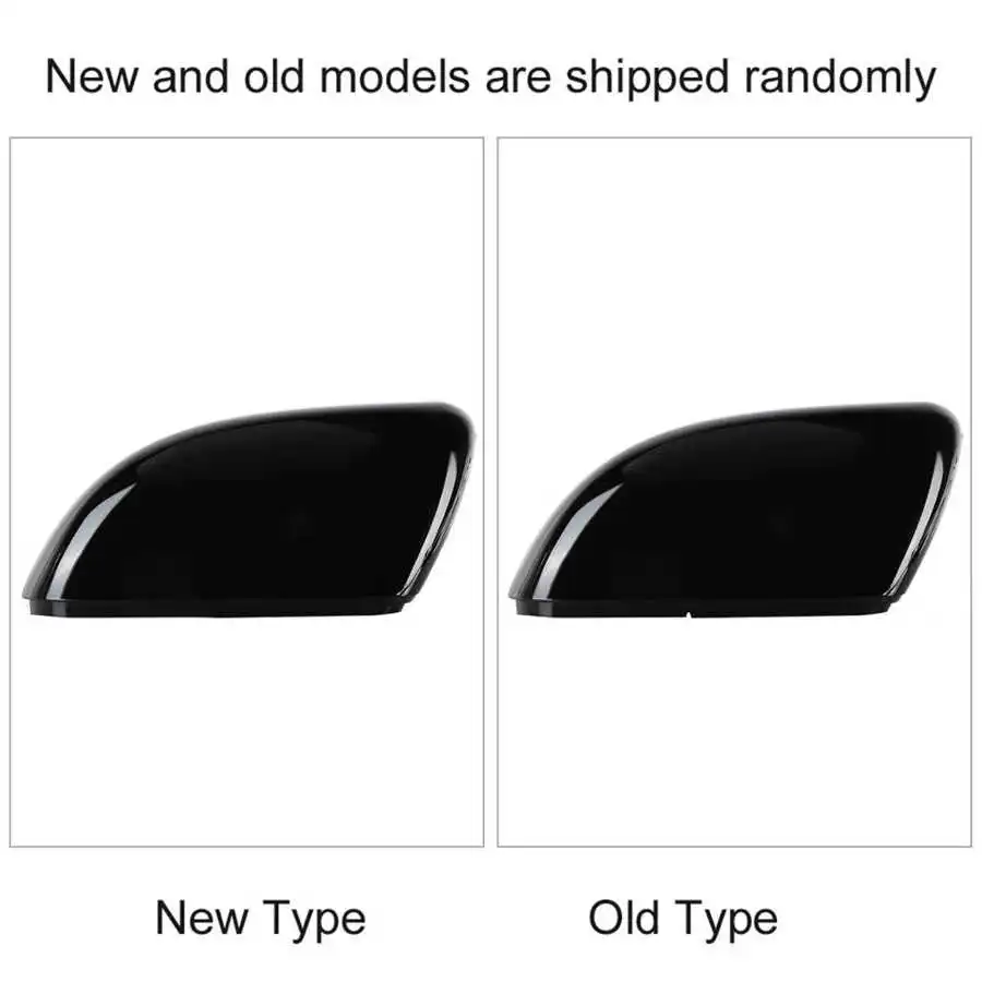 Глянцевый черный чехол для зеркала заднего вида автомобиля левый/правый VW 6 2009 2010