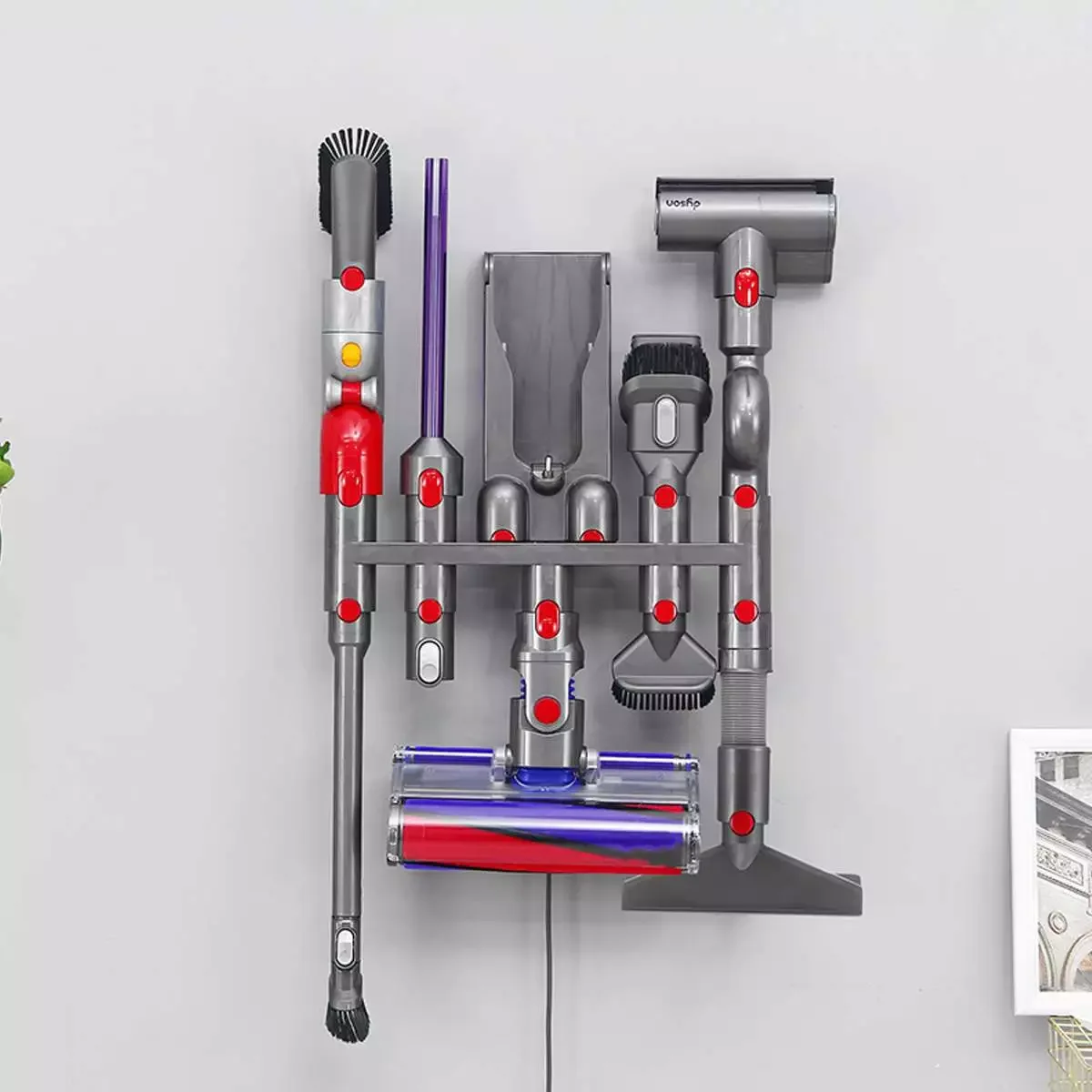 

For Dyson V7 V8 V10 V11Pylons Charger Hanger Base Brush Tool Nozzle Base Bracket Storage Equipment Shelf Vacuum Cleaner