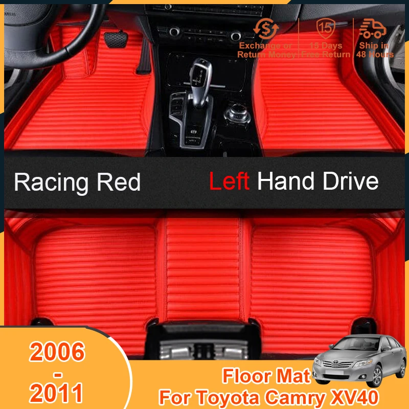 

2006-2011 Floor Mats Carpets for Toyota Camry XV40 2006 2007 2008 2009 2010 2011 Accessories Foot Pad Left Hand Drive Cover